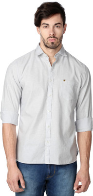 

Peter England Men's Solid Casual White Shirt