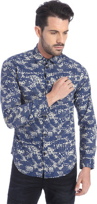 

Jack & Jones Men's Printed Casual Blue Shirt, Estate blue