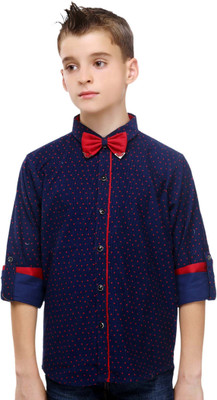 

MashUp Boys Printed Lounge Wear Blue Shirt