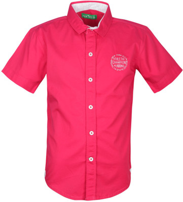 

Palm Tree Boys Solid Casual Red Shirt