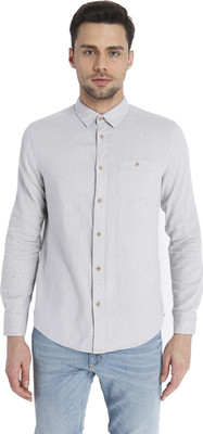 

Jack & Jones Men' Solid Casual Grey Shirt, Frost gray