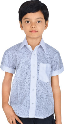 

Gkidz Boys Printed Casual Grey Shirt