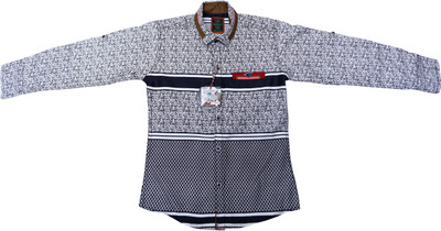 

Ennjoy Boys Printed Casual Blue Shirt