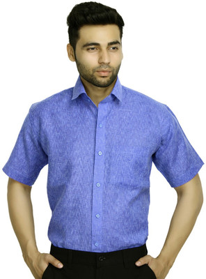 

Studio Nexx Men's Solid, Woven Formal Dark Blue Shirt, Royal blue