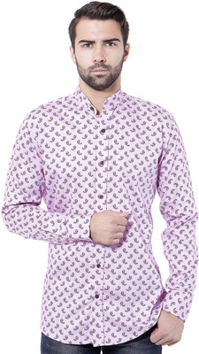 

Tag & Trend Men's Printed Casual Pink Shirt, Orchid pink