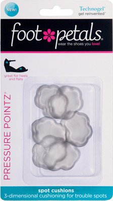 

Foot Petals Foot Petals Technogel Pressure Pointz Gel Heel Regular, Orthotic Shoe Insole(Gray)