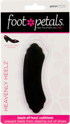 

Foot Petals Heavenly Heelz - Black PU Foam Heel Regular, Orthotic Shoe Insole(Black)