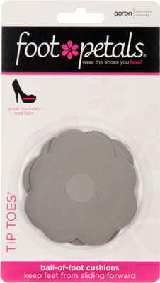 

Foot Petals Tip Toes - Silver PU Foam Ball of Foot Regular, Orthotic Shoe Insole(Silver)