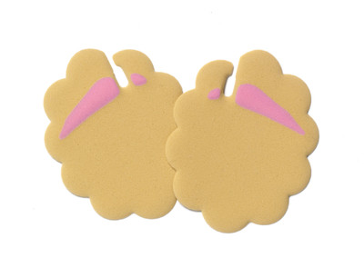 

Foot Petals Tip Toes Flip Flop - Buttercup PU Foam Ball of Foot Regular, Orthotic Shoe Insole(Brown)