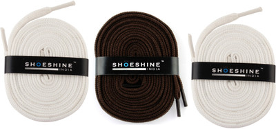 

Shoeshine India sports shoes laces 120cm Z8 flat Shoe Lace(Multi Set of 3)