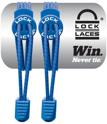 

Lock Laces Elastic Adjustable 007 Shoe Lace(Blue Set of 1)