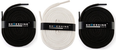 

Shoeshine India sports shoes laces 120cm Z5 flat Shoe Lace(Multi Set of 3)