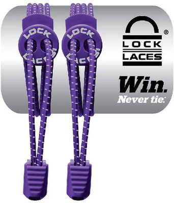 

Lock Laces Elastic Adjustable 006 Shoe Lace(PURPLE Set of 1)