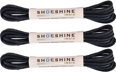 SHOESHINE INDIA formal cotton shoelace (Q3) 2mm very thin Shoe Lace(Multi Set of 3)