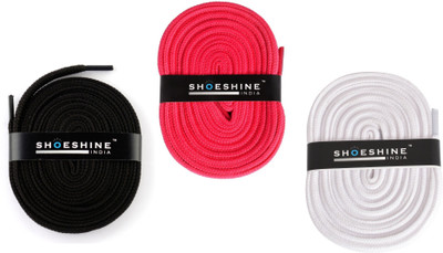 Shoeshine India sports shoes laces 120cm Z2 flat Shoe Lace(Multi Set of 3) available at flipkart for Rs.175