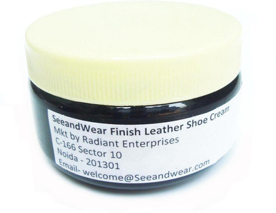 

SeeandWear For Black Leather Medium Shine Leather, Synthetic Leather Shoe Cream(Black)