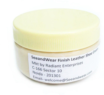 

SeeandWear All Colour Leathers Medium Shine Leather, Synthetic Leather Shoe Cream(Neutral)