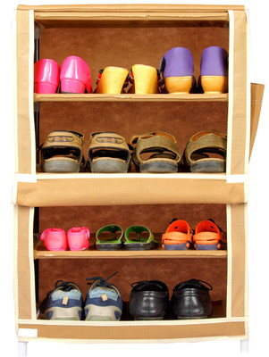 

CbeeSo Steel Collapsible Shoe Stand(Beige, 4 Shelves)