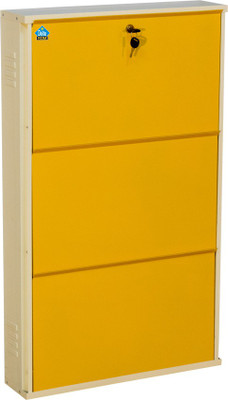 Delite Kom 24 Inches wide Infinity Four Door Powder Coated Wall Mounted Metallic Ivory Yellow Metal, Metal, Metal Shoe Rack(Yellow, 4 Shelves, DIY(Do-It-Yourself)) Delite Kom 24 Inches wide Infinity Four Door Powder Coated Wall Mounted Metallic Ivory Yellow Metal, Metal, Metal Shoe Rack(Yellow, 4 Shelves, DIY(Do-It-Yourself))