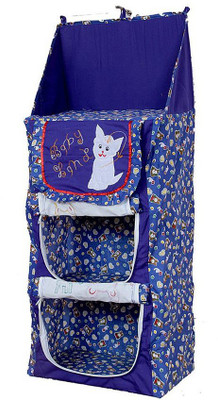 KUBER INDUSTRIES Metal Collapsible Shoe Stand(Blue, 3 Shelves, DIY(Do-It-Yourself))