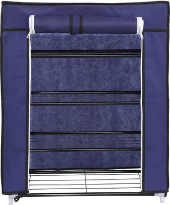 

Karmax Stainless Steel Collapsible Shoe Stand(Purple, 4 Shelves)