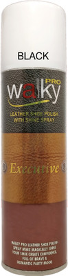 

WALKY Walky Shoe Polish With Shine Spray Black Cleaner(Leather, Brown)