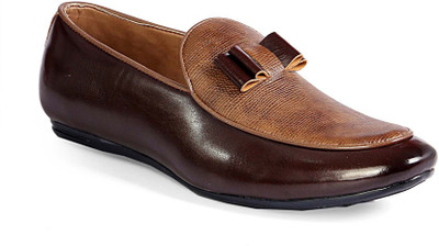 

Levanse Designer Penny Corporate Casuals For Men(Black, Matte brown