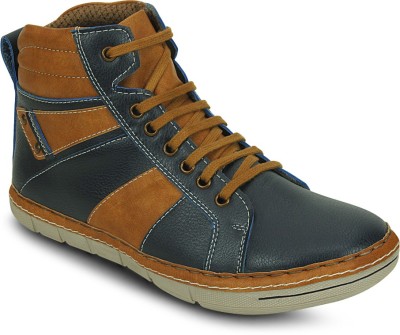 

Get Glamr Trecking Lace Ups Boots For Men(Blue