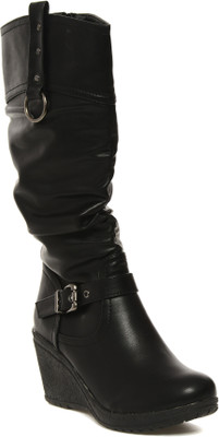 

Flat n Heels Boots For Women(Black)