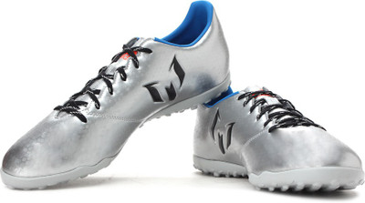 ADIDAS MESSI 16.4 TF Men Football Shoes For Men(Silver, Silver met./core black/shock blue s16