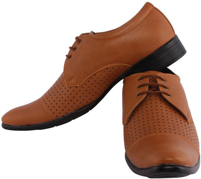 

Footrest Lace Up Shoes For Men(Brown