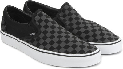 

Vans CLASSIC SLIP-ON Loafers For Men(Black, (checkerboard)black/black