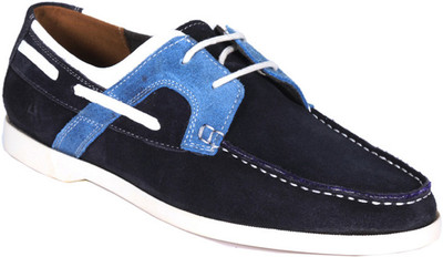 

Araanha Suede Leather Boat Shoes For Men(Blue, Dark blue
