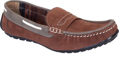 

Footoes Loafers For Men(Brown), Brown suede