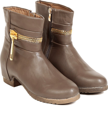 

TEN TEN Women's Khaki Mid Length Boots Boots For Women(Khaki)