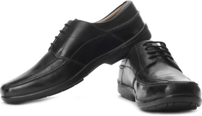 

Hush Puppies By Bata Genuine Leather Lace Up Shoes For Men(Black