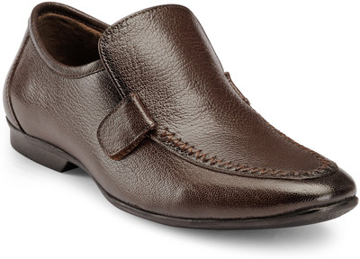 Teakwood Slipons Loafers For Men(Brown