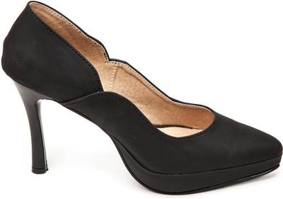 Marc Loire Marc Loire Women's Solid Curvy Black Stilettos Bellies