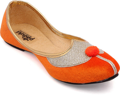 

Paduki Ethnic Footwear Casual shoe For Women(Orange, Silver