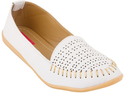 

Footrendz Cutwork Bellies For Women(White