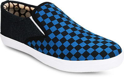 

Gisole Designer Slipon Canvas Shoes For Men(Blue
