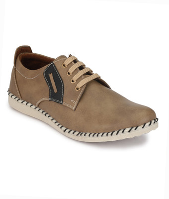 

Knoos stylish Sneakers For Men(Tan
