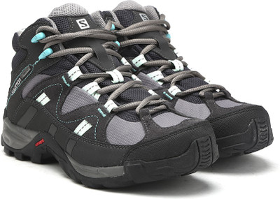 

Salomon Trekking and Hiking Shoes For Women(Black, Asphalt