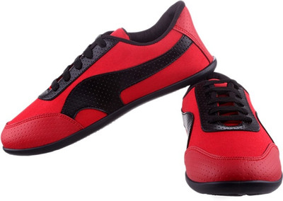 

Shoe Striker Red Designer Canvas Shoes For Men(Red), Red_1