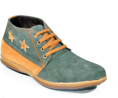 

Big Wing Smart Green Casual Shoes For Men(Green, Brown