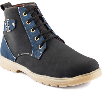 

Golden Sparrow Smart Ankle Boots For Men(Black)