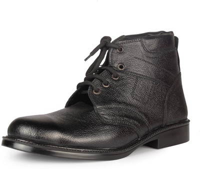 

Leather King Thompson Black Boots For Men(Black