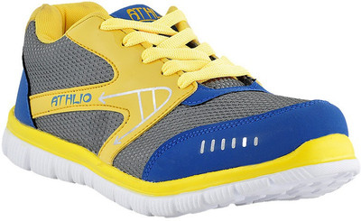 

Athlio Running Shoes For Men(Grey, Yellow)