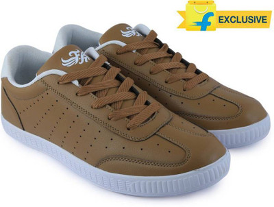 

Flying Machine Synthetic Leather Sneakers For Men(Brown