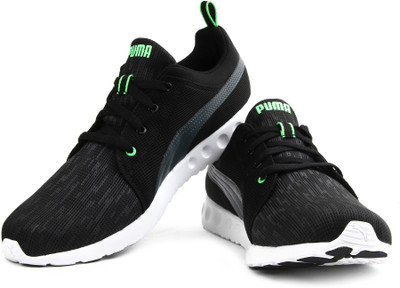 

Puma Carson Runner Glitch Men Running Shoes For Men(Black, Grey), Black-turbulence-fluo green